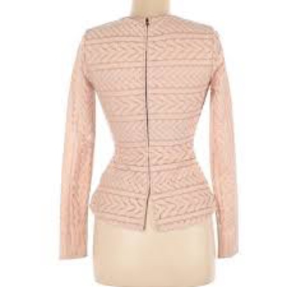 Bcbgmaxazria Blush Patterned Blouse - image 5